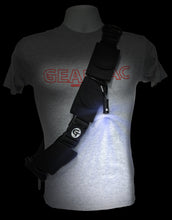 Load image into Gallery viewer, gearlight is an awesome way to see hands free in the dark when walking your dog giving you total freedom to clean up after your dog with no distractions