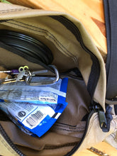Load image into Gallery viewer, gearpac hands free dog walking sling pack for walking, hiking, camping to keep your dog leash secure and hold all your gear!