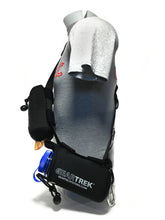 Load image into Gallery viewer, geartac extreme is the modified sports version of the geartac k9 hands free dog walking unit with both waste management and water bottle holders, great for fitness, hiking, camping and any athletic lifestyle utilizing form fitting style