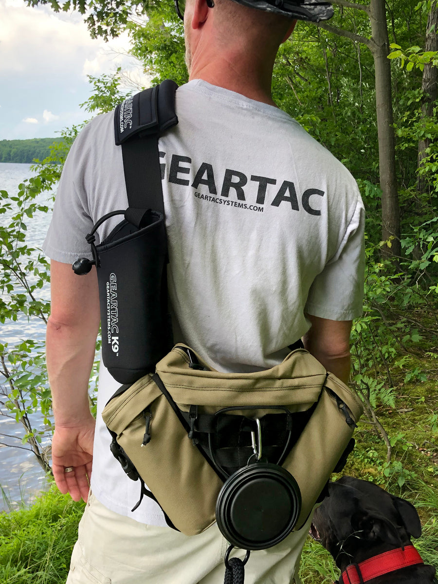 gearpac hands free sling bag and leash holder