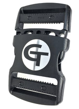 Load image into Gallery viewer, gearbuckle is a 2&quot; ykk double adjust side release buckle with a 500lb. load rating
