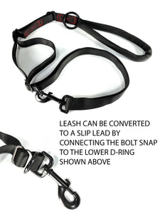 gearleash extreme is the ultimate adjustable sport dog leash with built in slip lead
