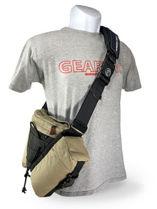 gearpac hands free dog walking sling bag with all the gear you need to walk your dog with your favorite dog leash