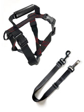 Load image into Gallery viewer, Geartac Systems XBody heavy duty dog harness with handle can be usd with our auto belt dog seat belt