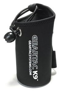 geartack9 pouch for holding dog waste made of neoprene for easy washing