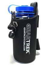 Load image into Gallery viewer, geartrek pouch water bottle holder for the geartac k9 hands free dog walking device. Good for hiking, camping, fitness and anything else a water bottle holder is needed for.